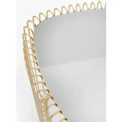 KARE Design Tische-Beistelltisch Wire Triangle Gold (2/Set)