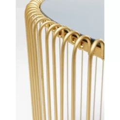 KARE Design Tische-Beistelltisch Wire Triangle Gold (2/Set)