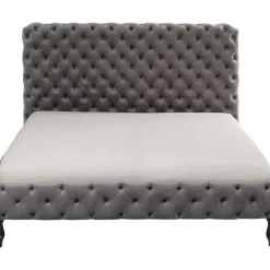 KARE Design Betten-Bett Desire Hoch Silbergrau 180X200 Cm