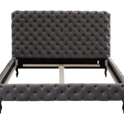 KARE Design Betten-Bett Desire Hoch Silbergrau 180X200 Cm