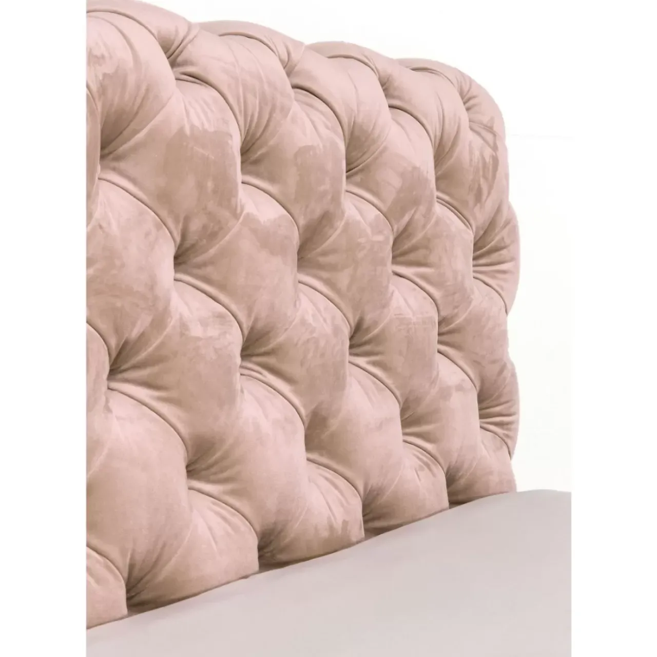 KARE Design Betten-Bett Desire Velvet Ecru 180X200Cm