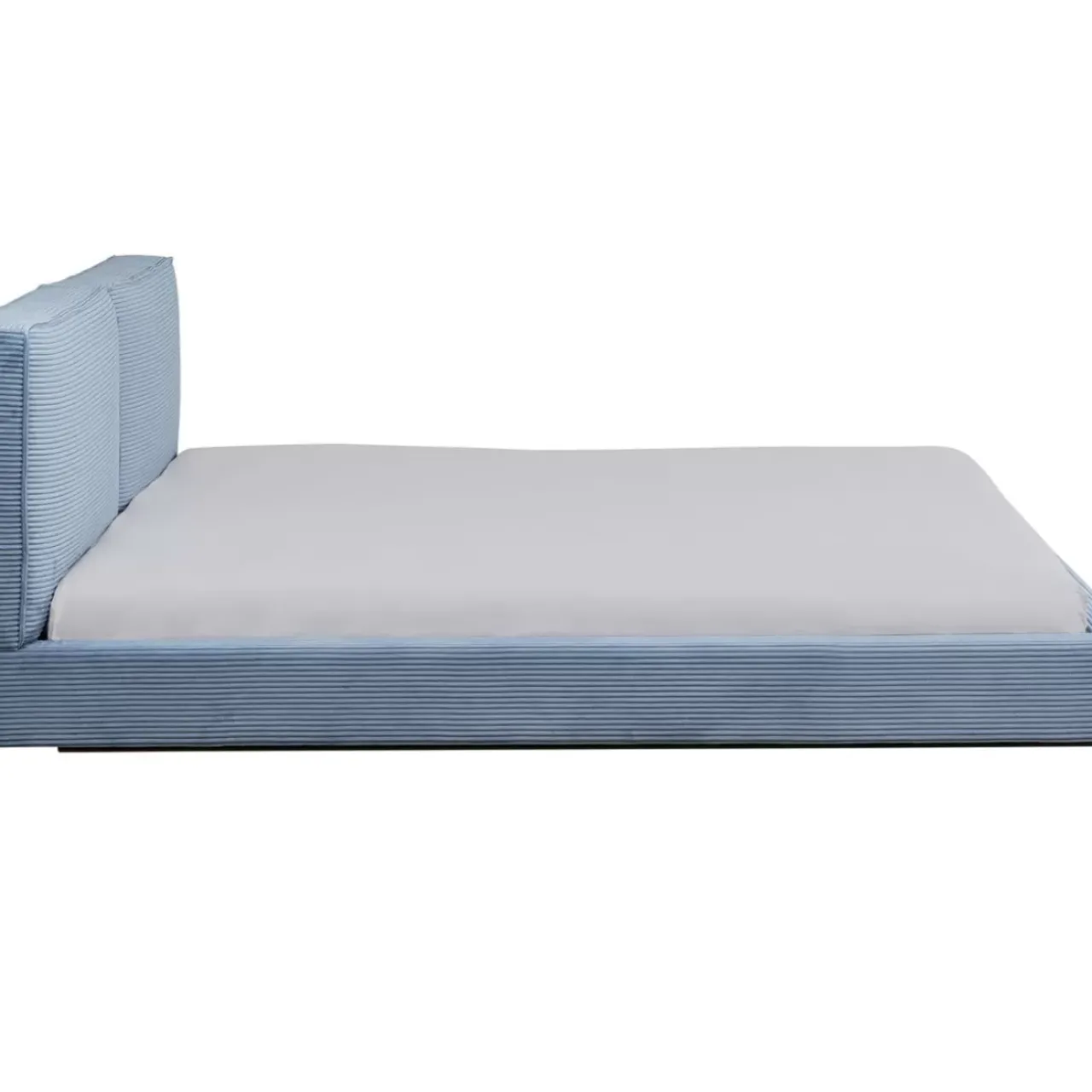 KARE Design Betten-Bett East Side Cord Blau 160X200Cm