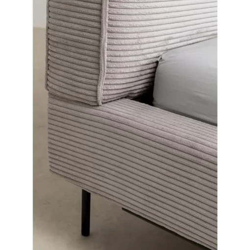KARE Design Betten-Bett East Side Cord Grau 160X200Cm