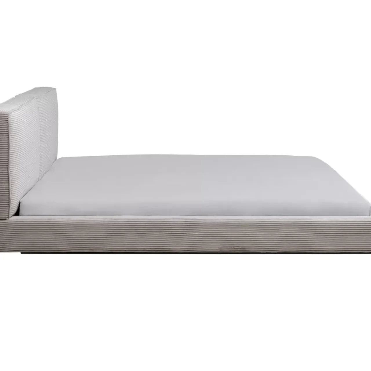 KARE Design Betten-Bett East Side Cord Grau 160X200Cm