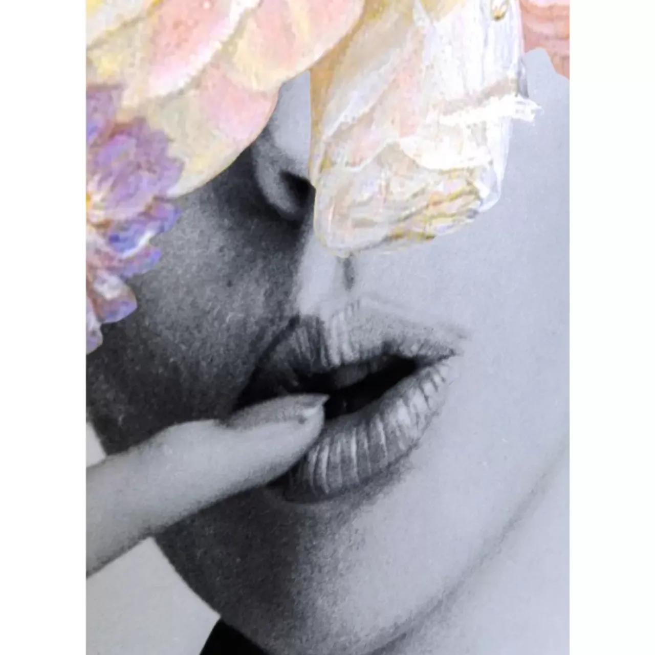 KARE Design Bilder-Bild Frame Flower Lady Pastell 152X117