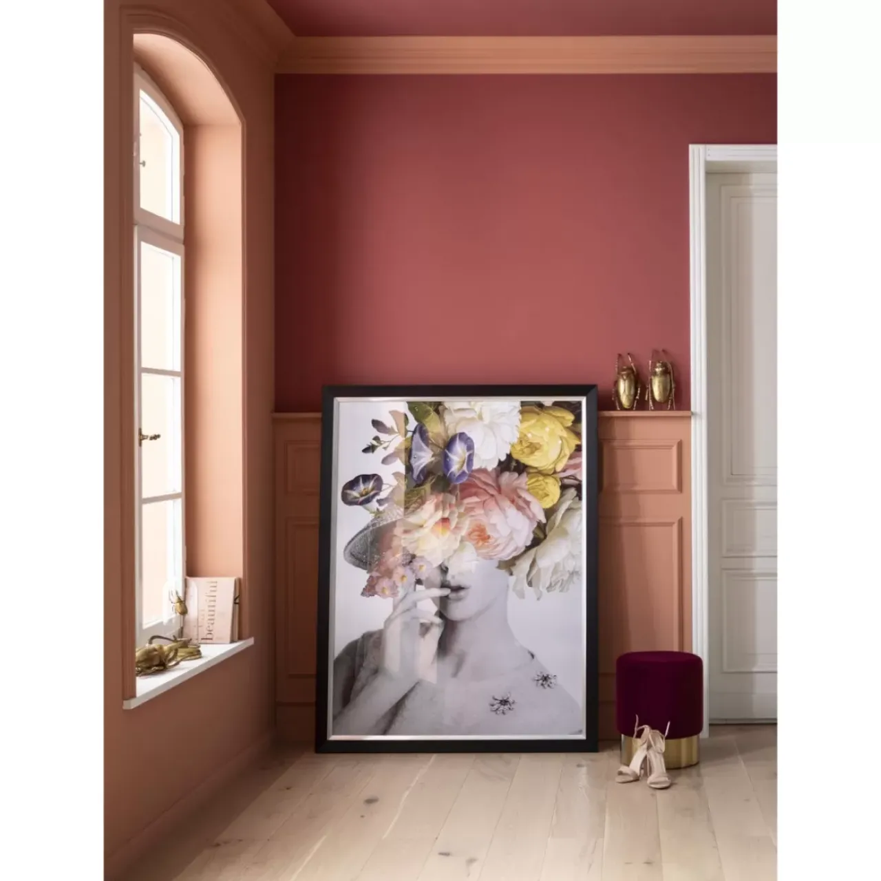 KARE Design Bilder-Bild Frame Flower Lady Pastell 152X117