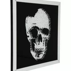 KARE Design Bilder-Bild Frame Mirror Skull 100X100Cm