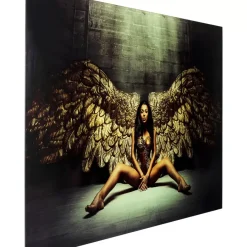 KARE Design Bilder-Bild Glas Angelwings 120X80Cm