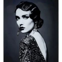 KARE Design Bilder-Bild Glas Beauty Lady 120X150Cm