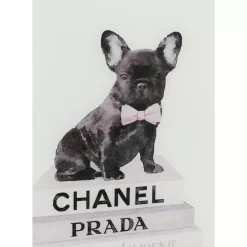 KARE Design Bilder-Bild Glas Fashion Dog 60X80Cm