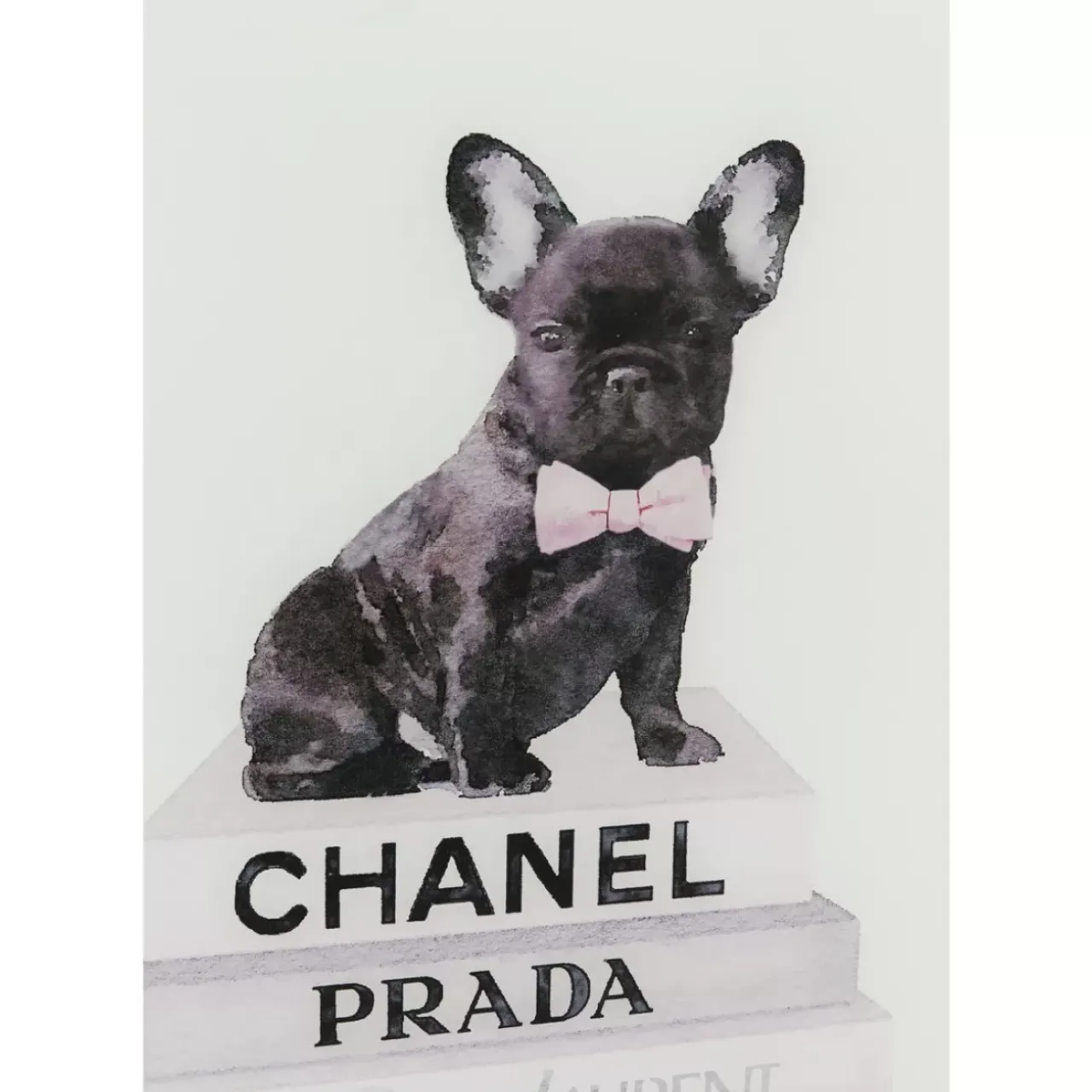 KARE Design Bilder-Bild Glas Fashion Dog 60X80Cm
