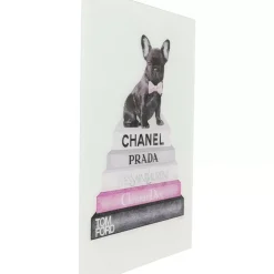 KARE Design Bilder-Bild Glas Fashion Dog 60X80Cm