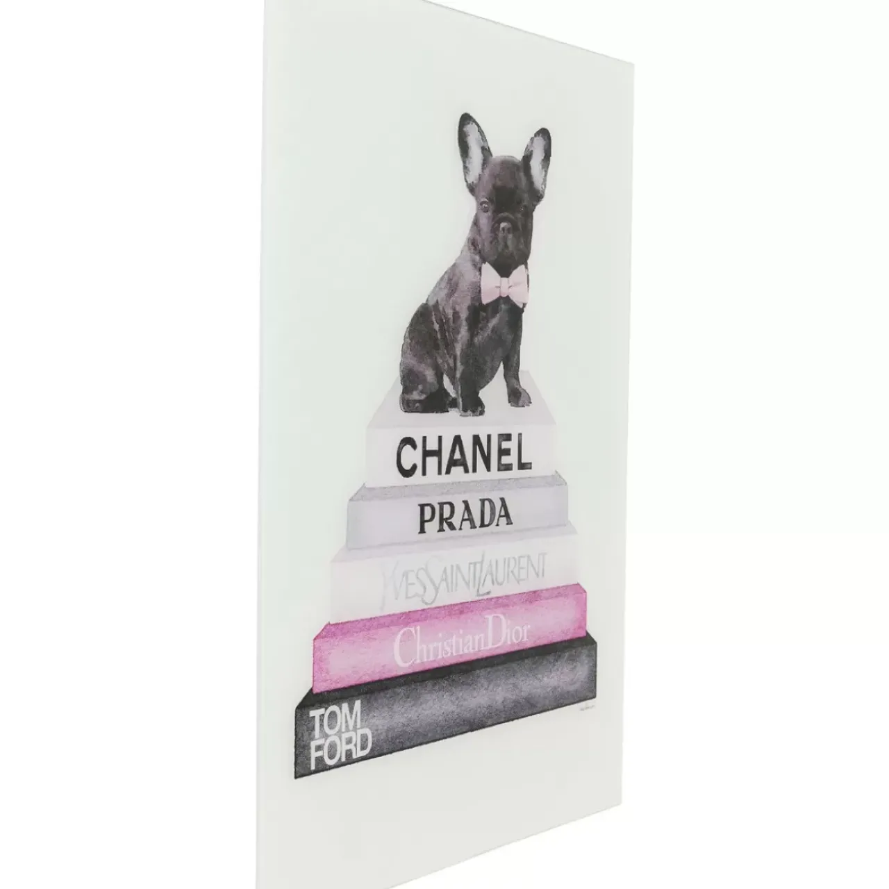 KARE Design Bilder-Bild Glas Fashion Dog 60X80Cm