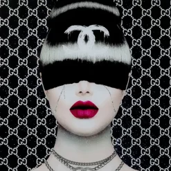 KARE Design Bilder-Bild Glas Fashion Haircut 80X80