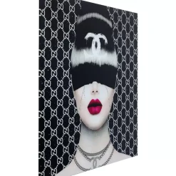 KARE Design Bilder-Bild Glas Fashion Haircut 80X80