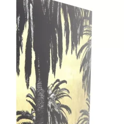 KARE Design Bilder-Bild Glas Metallic Palms 180X120Cm