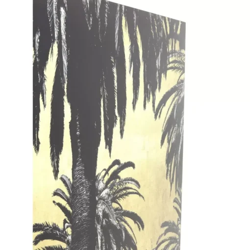 KARE Design Bilder-Bild Glas Metallic Palms 180X120Cm