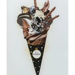 KARE Design Bilder-Bild Glas Rich Ice Cream 60X80