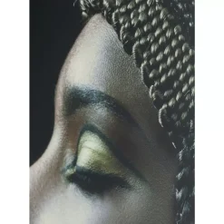 KARE Design Bilder-Bild Glas Royal Headdress Profile 100X150Cm