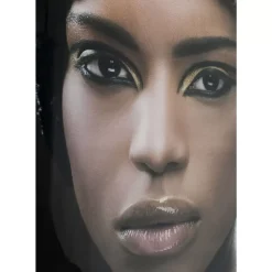 KARE Design Bilder-Bild Glas Royal Headdress Face 150X100Cm