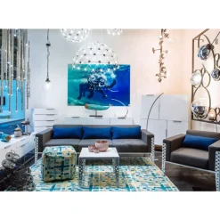 KARE Design Bilder-Bild Glas Swimming Elephant 180X120Cm