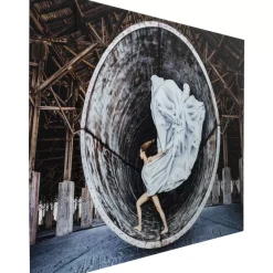 KARE Design Bilder-Bild Glas Time Traveller 120X180