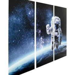 KARE Design Bilder-Bild Glas Triptychon Man In Space 160X240