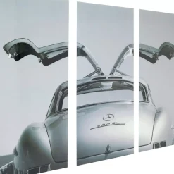 KARE Design Bilder-Bild Glas Triptychon Oldtimer Back 240X160Cm