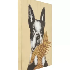 KARE Design Bilder-Bild Touched Dog With Pineapple 80X80Cm