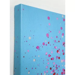 KARE Design Bilder-Bild Touched Flower Boat Blau Pink 160X120Cm