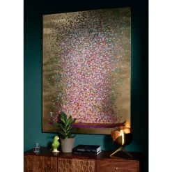 KARE Design Bilder-Bild Touched Flower Boat Gold Pink 160X120Cm