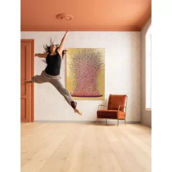 KARE Design Bilder-Bild Touched Flower Boat Gold Pink 160X120Cm