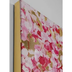 KARE Design Bilder-Bild Touched Flower Couple Gold Pink 160X120Cm