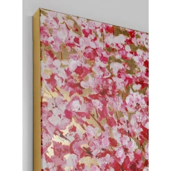 KARE Design Bilder-Bild Touched Flower Couple Gold Pink 100X80