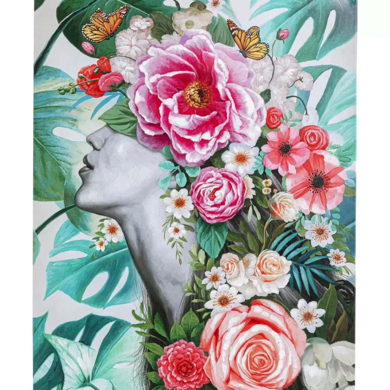 KARE Design Bilder-Bild Touched Flower Lady 120X90