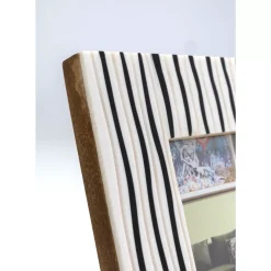 KARE Design Deko & Geschenkartikel-Bilderrahmen Black Stripes 17X17Cm