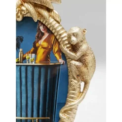 KARE Design Deko & Geschenkartikel-Bilderrahmen Climbing Monkey Gold 17X26Cm