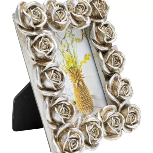 KARE Design Deko & Geschenkartikel-Bilderrahmen Romantic Rose Silber 11X13Cm
