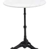 KARE Design Outdoormöbel-Bistrotisch Kaffeehaus Rund Weiss O60