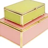 KARE Design Aufbewahrung & Ordnung-Box Neomi Grun Pink (2/Set)