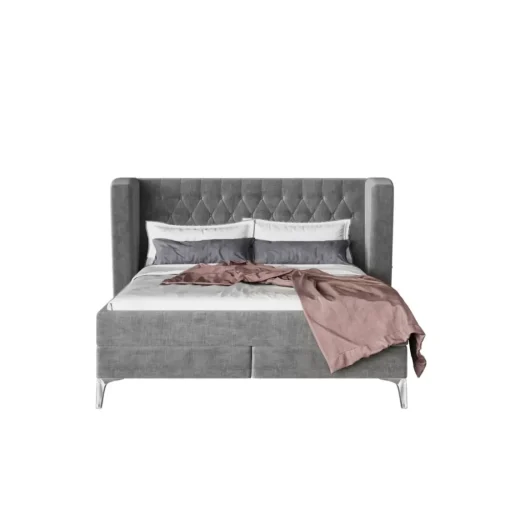 KARE Design Betten-Boxspringbett Benito Moon Grau 180X200Cm