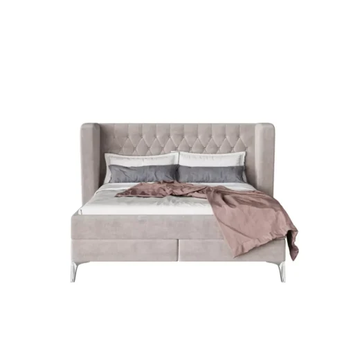 KARE Design Betten-Boxspringbett Benito Moon Creme 160X200Cm