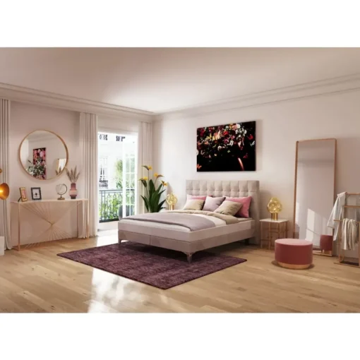KARE Design Betten-Boxspringbett Benito Star Creme 160X200Cm