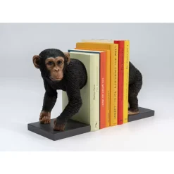 KARE Design Deko & Geschenkartikel-Buchstutze Chimp (2/Set)