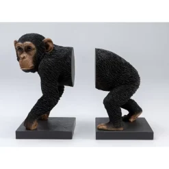 KARE Design Deko & Geschenkartikel-Buchstutze Chimp (2/Set)