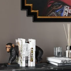 KARE Design Deko & Geschenkartikel-Buchstutze Chimp (2/Set)