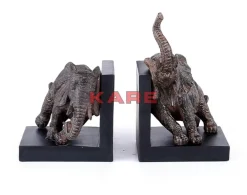 KARE Design Deko & Geschenkartikel-Buchstutze Elephants 25 (2/Set)