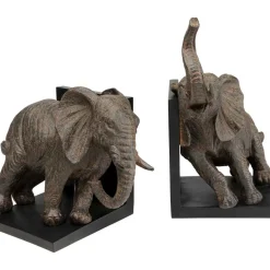 KARE Design Deko & Geschenkartikel-Buchstutze Elephants 25 (2/Set)