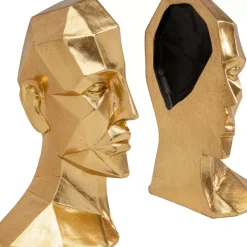 KARE Design Deko & Geschenkartikel-Buchstutze Face (2/Set)