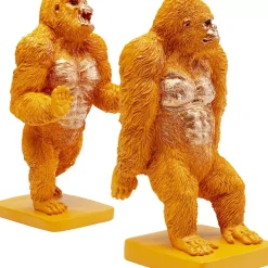 KARE Design Deko & Geschenkartikel-Buchstutze Gorilla Orange (2/Set)